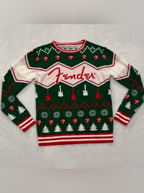 Fender Guitars Crewneck Christmas Sweater Men’s Size 2XL